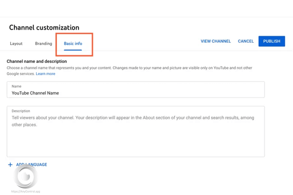Agregar información básica